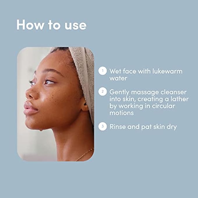HERS CLEAR WATERS HYDRATING CLEANSER - SQUALANE CLEANSER FACE WASH FOR ALL SKIN TYPES - CONTAINS HYALURONIC ACID, SQUALANE, AND GREEN TEA EXTRACT - 6.8 FL OZ - Image 2